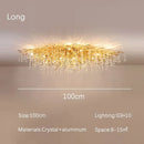 Gold Crystal Chandelier Modern Luxury for Dining Living Room - Ljojo