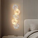 French Glass Wall Lamp Cream Style Modern Simple Living Room Corridor Bedside Aisle Entrance Bedroom Restaurant Wall Light by Ljojo