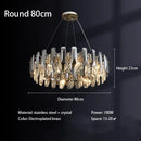 Ljojo Luxury Crystal LED Chandelier for Home Decor & Living Room