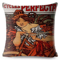Beige Art Nouveau Gallery Cushion Cover for Home Decor - Ljojo