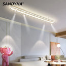 LED Ceiling Lamp Modern Minimalist Living Room Strip Light by Ljojo