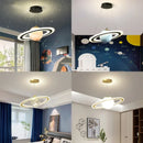 Children Planet Pendant Lamp Acrylic Saturn LED Light for Boy Room Bedroom Kitchen by Ljojo