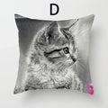 Cat Pattern Cushion Cover 45x45cm - Ideal Sofa & Home Decor Gift by Ljojo