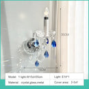 Ljojo French Blue Romantic Crystal Chandeliers - Luxury Glass Living Room Lighting