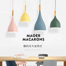 Nordic Small Pendant Lights Led Chandelier Macaron Color | Ljojo