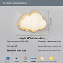 Ljojo Solid Wood Clouds LED Wall Lamps Art Chandeliers for Bedroom Home Decoration