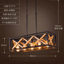 American Vintage Hotel Dining Room Wrought Iron Chandelier by Ljojo