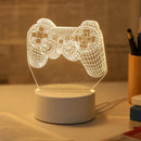 LED Game Controller Desk Lamp Bedlight | 3D Acrylic Game Room Night Light by Ljojo