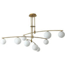 Ljojo Luxury Copper Pendant Light: Modern Magic Bean Style for Living Room
