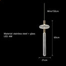 Nordic LED Pendant Light Clear Glass Kitchen Dining Bedroom Fixture by Ljojo