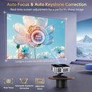 Ljojo™ Google TV Projector 4K UHD Voice Control Auto Focus WiFi 6 Home Theater