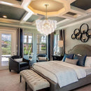 Ljojo Vintage Glass Pendant Light Luxury French Creative Designer Villa Living Room Hanging Lamp