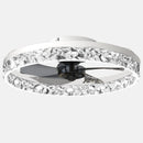 Ljojo 50CM Modern Silent LED Ceiling Fan with Remote for Living Room