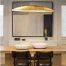 Nordic Retro Postmodern LED Pendant Light Designer Gold Foil Chandelier for Home Decor by Ljojo