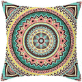 Ljojo Mandala Print Square Pillowcase - Home Decor Cushion Cover