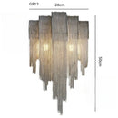 Ljojo Luxury Tassels Pendant Lights Modern Chandelier for Bedroom Home Decor