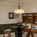 Ljojo Retro Silk Dining Room Pendant Lights in Medieval Wabi-Sabi Style