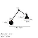 Ljojo LED Wall Lamp - Minimalist Design for Bedroom, Study, Living Room