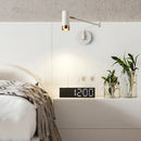 Ljojo Luxury Nordic LED Swing Wall Lamp - White/Black
