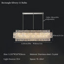 Ljojo Luxury Crystal Chandelier: Elegant Pendant Light for Home Living Room