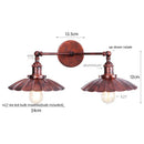 Ljojo Loft LED Wall Lights 2-heads Industrial Lamparas De Pared for Living Room
