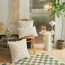 Geometric Short Plush Pillow Cover Set for Sofa and Chair by Ljojo
