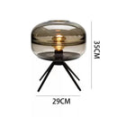 Nordic Style Smoke-Gray Glass Floor Lamp Industrial Indoor Lighting for Living Room Bedroom by Ljojo