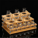 Ljojo Light Luxury Gold Foil Crystal Baijiu Cup Set Glass Wine Dispenser Home Set