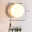 Ljojo LED Wall Lamp - Nordic Modern Design - Yellow Stone - Pull Chain - Home Decor