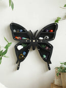 Ljojo™ Lotus Moon Butterfly Essential Oil Crystal Display Wall Shelf - Gothic Boho Home Decor