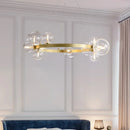 Clear White Glass Ball Chandeliers Cord Adjustable G9 Bulb Good Packaging by Ljojo for Parlor Bedroom Dining Room
