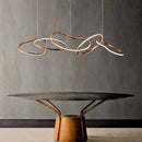 Ljojo Maillon Rose Gold Pendant Light - Minimalist Designer LED Ring Light