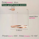 LED Circle Chandelier | Modern Nordic Dining Room Pendant Light by Ljojo