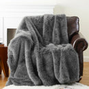 Ljojo Luxury Faux Fur Blanket for Bed Sofa Home Decor