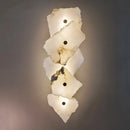 Ljojo Marble Wall Lamp: Modern Brass Sconce for Bedroom, Living, Dining Room Decor