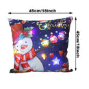 Ljojo LED Christmas Pillow Cover for Festive Holiday Decor