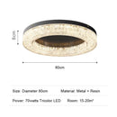 Ljojo Luxury LED Resin Pendant Light for Dining Room, Living Room, Bedroom