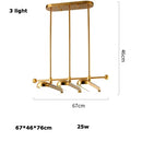 Nordic Luxury LED Chandeliers Iron Art Glass Hanging Lamp for Dinning Room by Ljojo
