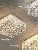 Ljojo Modern Gold Crystal Chandelier Ceiling Lamp for Dining Living Bedroom Island Decor