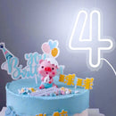 Ljojo™ LED Neon Digital Numbers Light Sign - 15-inch High, USB Powered
