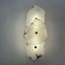 Ljojo Marble Wall Lamp: Luxury Irregular Stone LED Fixture for Indoor Living Room & Dining Room