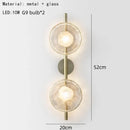 Nordic Minimalist Glass Wall Lamp for Bedroom Living Room Decor by Ljojo