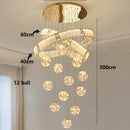 Ljojo LED Pendant Staircase Chandeliers for Modern Living Room Lighting