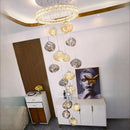 Crystal LED Chandelier - Luxury High-Rise Stairs Lighting by Ljojo