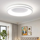 Macaron LED Ceiling Light: Modern Wood Grain Room Decor - Remote Dimming Ljojo