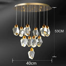 Ljojo Luxury Crystal Chandelier for Living Room, Dining, and Bedroom