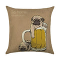 Ljojo Linen Pillowcase: Cartoon Digital Print Pattern for Office, Car, Home Sofa