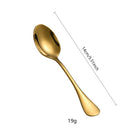 Ljojo Mini Gold Spoon Set - Stainless Steel Coffee Dessert Tea Small Spoons