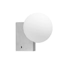 Ljojo Minimalist Small Wall Sconce Black Chrome White Glass G9 Bulb Living Room Lighting