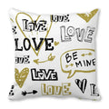 Heart Print Pillowcase for Home Decor by Ljojo - Love Cushion Cover